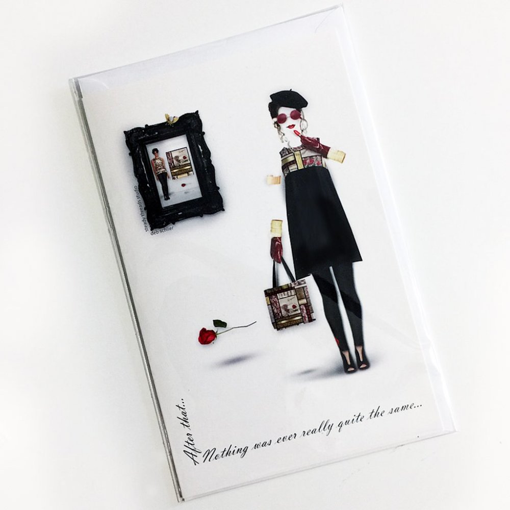 Fashion Art Note Card Blank Greeting or Invitation - Picture 5 of 6